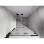 MEXEN/S - Lunar L sprchové dvere krídlové pravé 80, transparent, grafit kartáčovaná 834L-080-000-66-00-P