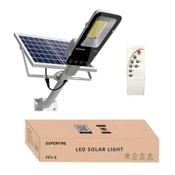 Superfire FF5-E solárna lampa na stenu / 897W / 2000lm / 20000mAh (FF5-E)