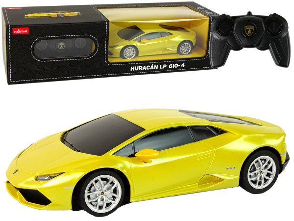 Mamido Elektrické autíčko R/C Lamborghini Huracan 1:24 Rastar v žltej farbe