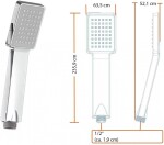 Eisl - Sprchový stĺp Calvin s termostatickou batériou, chróm DX1104CST