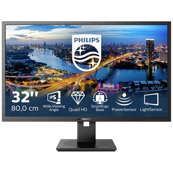 Philips 325B1L/00 LCD monitor 81.3 cm (32 palca) En.trieda 2021 G (A - G) 2560 x 1440 Pixel 2K 4 ms HDMI ™, USB-A, DisplayPort, USB-C® IPS LCD; 325B1L/00