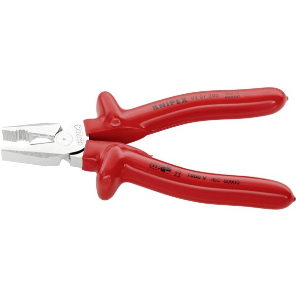 Knipex 02 07 200 VDE silové kombinované kliešte 200 mm DIN ISO 5746, DIN EN 60900; 02 07 200