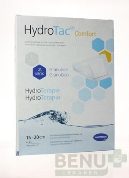 HydroTac Comfort - krytie na rany penové hydropol. (15x20 cm) 1x10 ks 1x10ks (15x20cm)