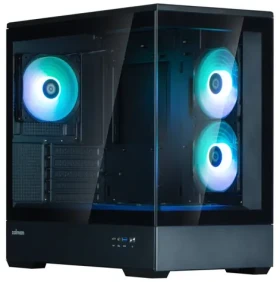 Zalman P30 V2 čierna / Počítačová skriňa / Mini Tower / 3x 120mm ARGB / USB-A 3.0 / USB-C / temperované sklo (P30 Black V2)