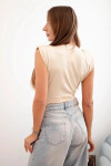Dámska saténová blúzka 10047 béžová - Kesi UNI