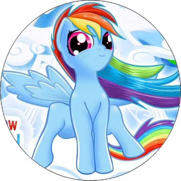 Jedlý papier My little pony Rainbow Dash 19,5 cm - Pictu Hap - Pictu Hap