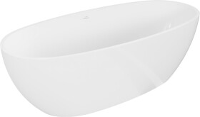MEXEN - Torino voľne stojaca vaňa liaty mramor 155 x 78, biela lesk 57271557810