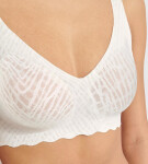 SLOGGI ZERO FEEL BLISS - Mäkká podprsenka: neviditeľná čipka a pocit druhej kože Sloggi SILK WHITE L