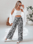 Dámske nohavice uy2634 TROPICAL SUN black and cream - FashionStreet XL