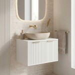 REA - Kúpeľňová skrinka pod umývadlo Core 60cm White REA-M0400