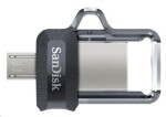 SanDisk Ultra Dual M3.0 256 GB čierna / Flash Disk / USB-A 3.0 amp; MicroUSB 2.0 / čítanie: 130 MBs (SDDD3-256G-G46)