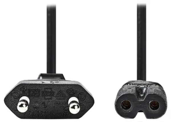 Nedis napájací kábel Euro - IEC-320-C7 čierny / Napájací kábel / Euro zástrčka / IEC-320-C7 / 3 m (CEGL11040BK30)