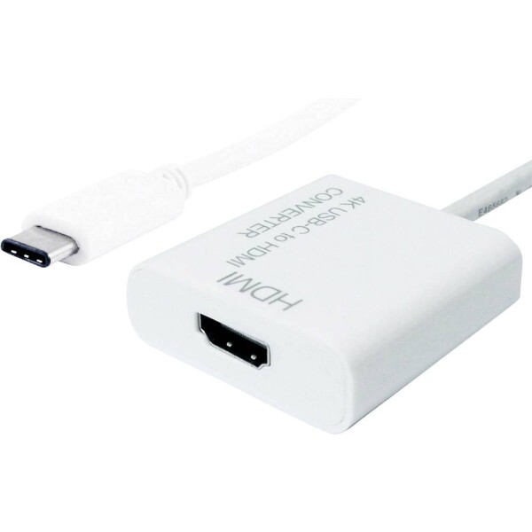 Value USB-C® / HDMI káblový adaptér USB-C ® zástrčka, Zásuvka HDMI-A 0.10 m biela 12.99.3210 4K UHD Kábel pre displeje USB-C®; 12.99.3210