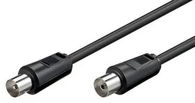OEM Anténny kábel IEC (M)-(F) 5 m čierna / Anténny kábel / 75 Ohm (11.92.4465)
