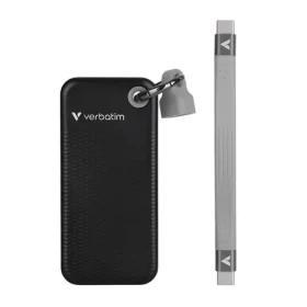 Verbatim Pocket SSD Externý disk 2TB čierna / USB-C 3.2 Gen 2 / R: 1000MBs / W: 1000MBs (32194)