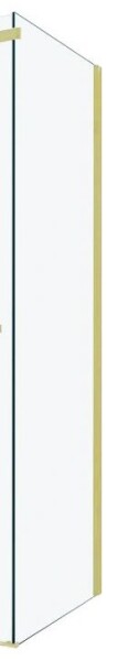 MEXEN - OMEGA stena 70x190 cm 8 mm zlatá, transparent 820-070-000-50-00