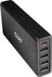 Club 3D nabíječka, USB-C PD, 4xUSB-A, 111W, čierna