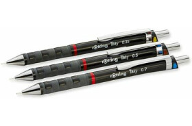 Rotring Tikky čierna / sada 3 mechanických ceruziek (S0801310)