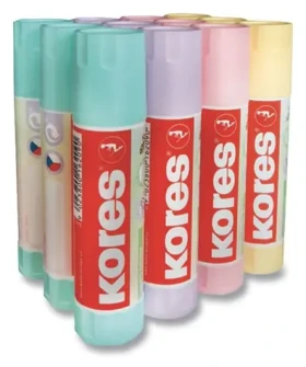 Kores Lepidlo tuhé PASTEL 20 g / Lepiaca tyčinka / 1 ks / mix farieb (16209)