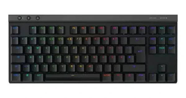 Logitech G515 TKL DE čierna / bezdrôtová herná klávesnica / Bluetooth + USB LIGHTSPEED prijímač / RGB (920-012542)