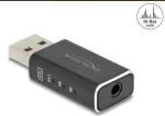 DeLock USB Gaming DAC čierna / USB DAC / 24 bit / 96 kHz / USB 2.0 Type-A (68001)