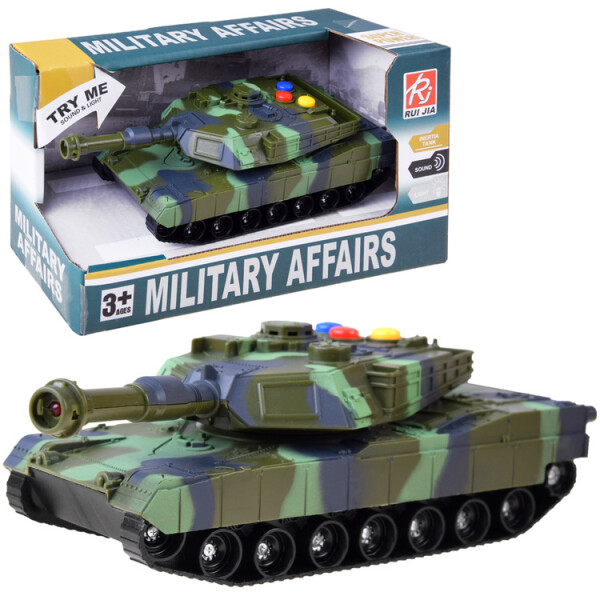 Mamido Vojenský tank maskáčový svetlá zvuk ZA4267 ZI