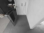 MEXEN/S - Kioto+ L Sprchová zástena WALK-IN s poličkou a držiakom uterákov 85 x 200, transparent, chróm 800-085-123-01-00