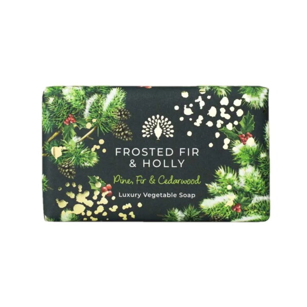 The English Soap Company Tuhé mydlo Frosted Fir and Holly 190 g