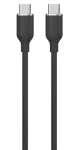Devia Jelly Series čierna / Nabíjací kábel / USB-C - USB-C / 1,2 m / silikónový (6938595386657)
