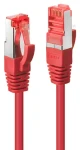 Lindy Cat6 S/FTP 7,5m červená / Patch kábel / RJ45-RJ45 / 250 MHz (47737)