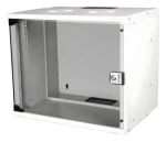 Equip ECO 540x400mm svetlo šedá / Nástenný rozvádzač / 19" / 9U / Sklenené dvere (EWM-09-5440-G)