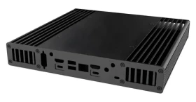 Akasa Plato RC UCFF čierna / Mini ITX / hliník / VESA / OEM / bez ventilátora (A-NUC106-M1B)