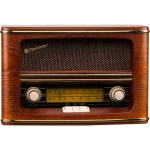 ROADSTAR HRA-1500/N hnedá / Retro radio / AM FM (7621800028839)