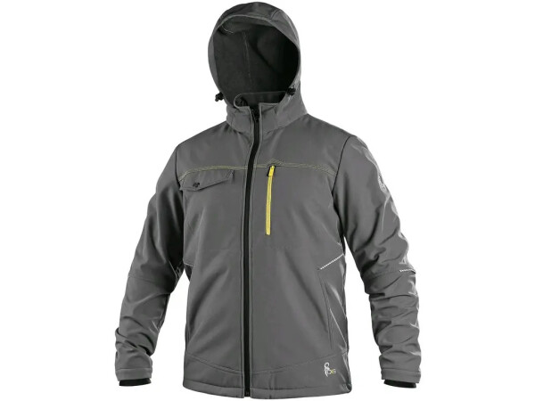 CXS STRETCH Pánska softshellová bunda šedá 3XL 123011670097