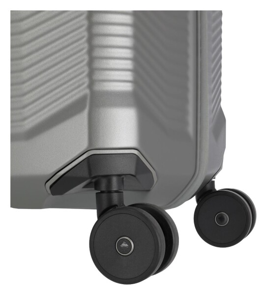 Veľký škrupinový kufor Travelite Millennium L Silver
