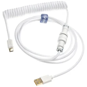Ducky Coiled Cable - White Edition / biela / 1.8m (DACOC2-WHT1)