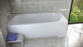 BESCO - Obdĺžniková vaňa VINDOBONA - Nožičky k vani - S nožičkami, Rozmer vane - 180 × 80 OLVVIN18+OLVPINOZSTELWD