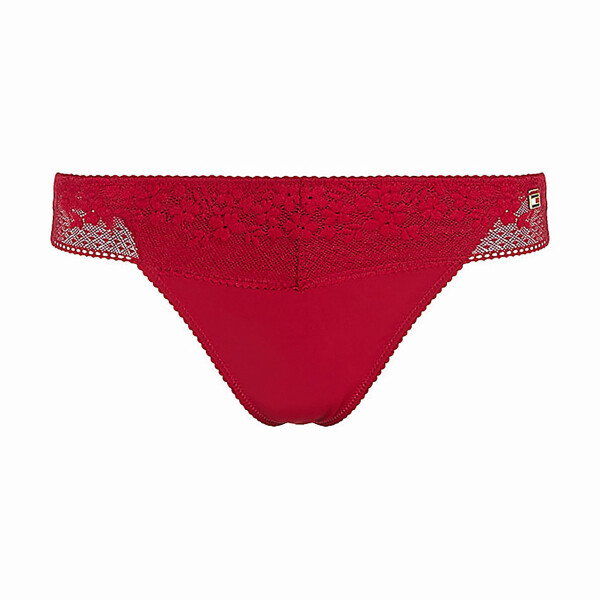 Dámske čipkované tangá Ditsy UW0UW03815-XJV - Tommy Hilfiger L