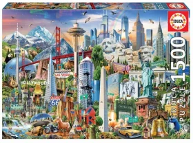 Educa Puzzle Divy Severnej Ameriky