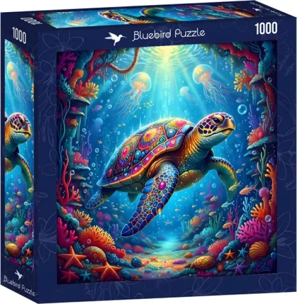 BlueBird Štvorcové puzzle Morská korytnačka