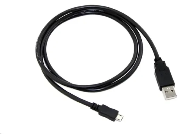 C-tech USB Micro kábel 2 m čierna / USB 2.0 A (M) - Micro B (M) (CB-USB2M-20B)