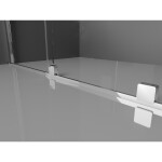 MEXEN/S - Velár sprchovací kút, posuvné dvere 130 x 100, dekor, chróm 871-130-100-31-01