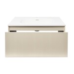 Kúpeľňová skrinka s umývadlom Naturel Austen 80x35x52 cm beige mat Naturel Austen80BG AUSTEN80BG