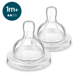 Philips Avent SCY762/02 / Cumlík na dojčenskú fľašu / pomalý prietok / 2 ks