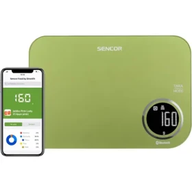Sencor SKS 7070GG zelená / múdra kuchynská váha / max. 5kg / funkcia TARE / Bluetooth (8590669263141)