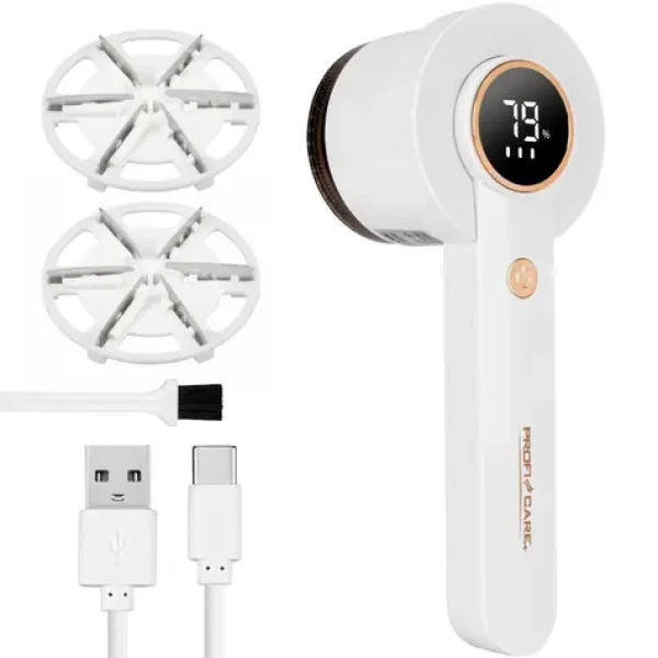 ProfiCare TC 3129 A / Odstraňovač žmolkov / Li- ION batéria / USB-C / LED displej / 8000 ot./min (4006160312904)