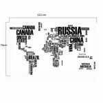 Veselá Stena Samolepka Mapa sveta Veľkosť: 190 X 116 cm