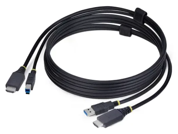 StarTech HU1226-KVM čierna / KVM kábel / HDMI + USB / 1,8 m / 4K UHD (HU1226-KVM-CABLE)