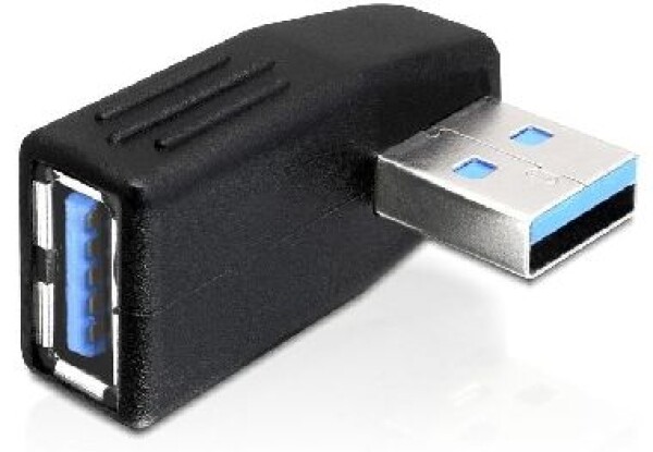 DeLock adaptér USB 3.0 samec - USB 3.0 samica pod uhlom 270 ° horizontálne (65342)