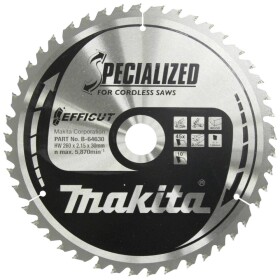Makita Makita Specialized EFFICUT - Kreissägeblatt - für Holz, Metall B-64630 pílový kotúč 260 x 30 x 2.15 mm Počet zubov (na palec): 45 1 ks; B-64630
